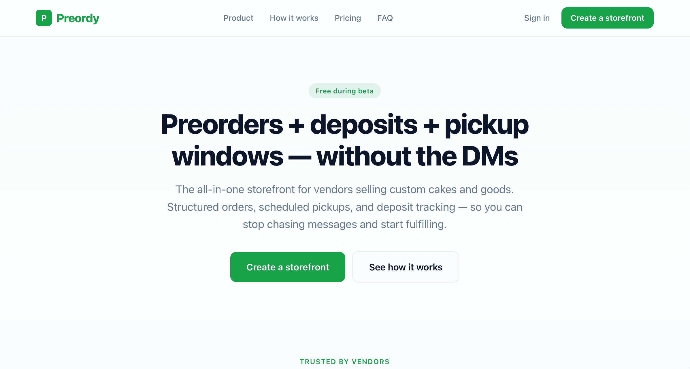Preordy website